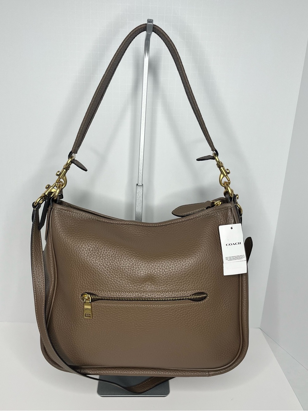 Coach Cary Medium Soft Pebble Leather Crossbody Bag CC435